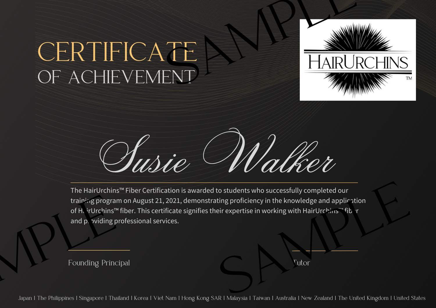 Black Gold Luxury Achievement Certificate